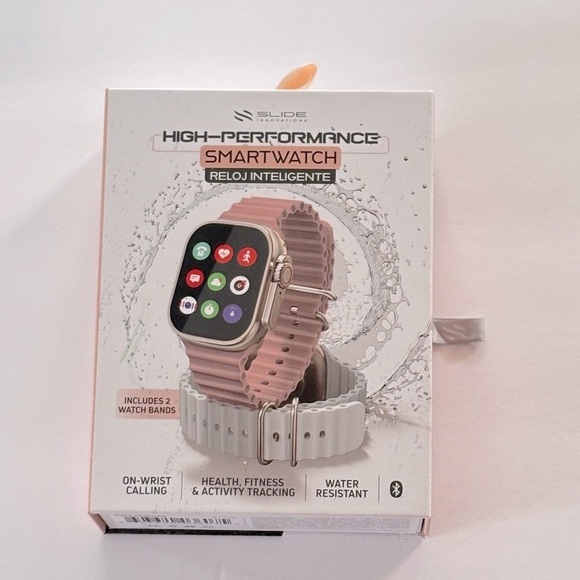 Slide Innovations High-Performance Smart Watch Ultra - White-Pink reloj - Picture 2 of 7